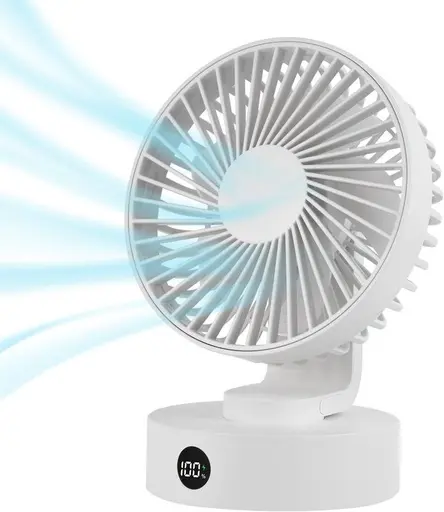 USB充電式桌扇